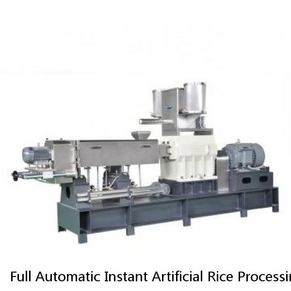 Full Automatic Instant Artificial Rice Processing Line Twin Screw Extruder For Sale