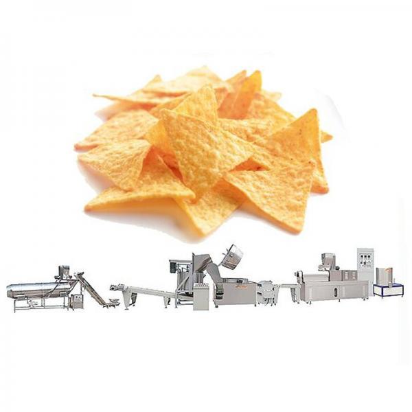 Twin-Screw Extrusion Deep Fried Nacho Corn Chips Frying Making Machinery